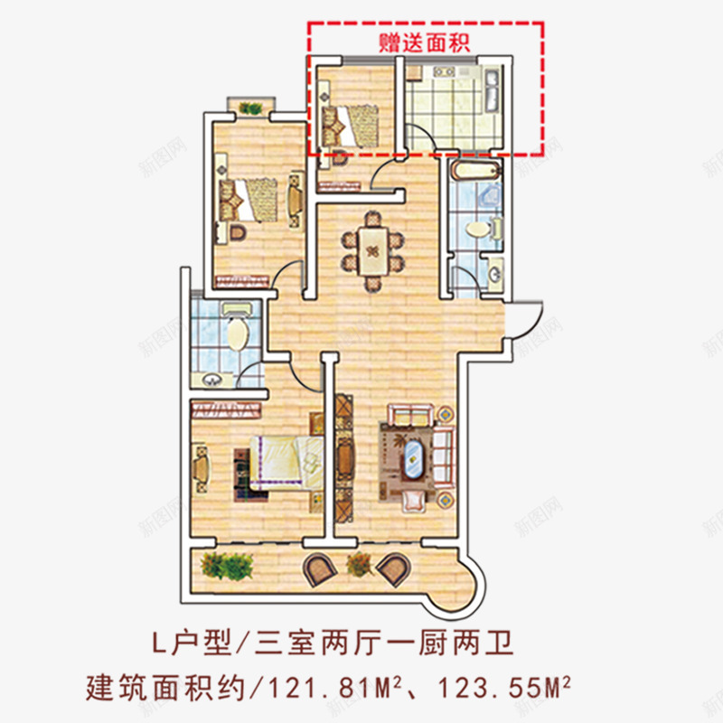 平面图png免抠素材_新图网 https://ixintu.com CAD平面图 平面图 户型图 房地产宣传页 房地产素材 房屋平面图