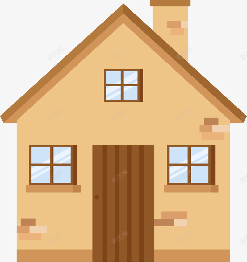 黄色卡通小屋小楼png免抠素材_新图网 https://ixintu.com 卡通屋子 小楼 楼房 温暖的家 装饰图案 黄色小屋 黄色屋子