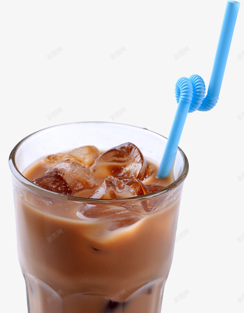 港式奶茶冰饮png免抠素材_新图网 https://ixintu.com 冰块 吸管 奶茶 招牌奶茶 港式奶茶 玻璃杯