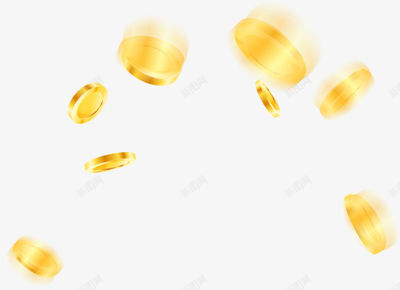 金色飞扬钱币png免抠素材_新图网 https://ixintu.com 商业 圆形 投资 金色钱币 金融 金钱 飞扬的金币 飞扬金币