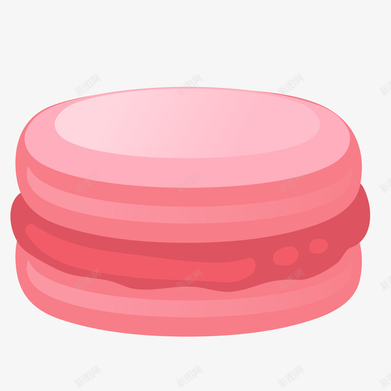 粉红色的马卡龙矢量图ai免抠素材_新图网 https://ixintu.com 天猫吃货节 甜品 粉红色 食物 马卡龙 矢量图