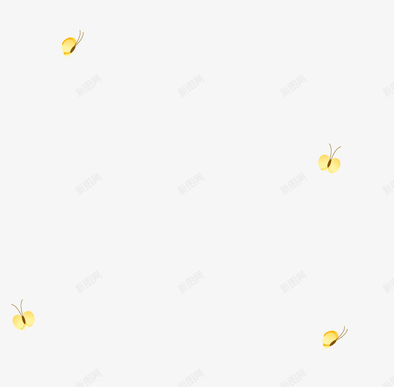 卡通萤火虫png免抠素材_新图网 https://ixintu.com 卡通 可爱 萤光 萤火虫 蝴蝶