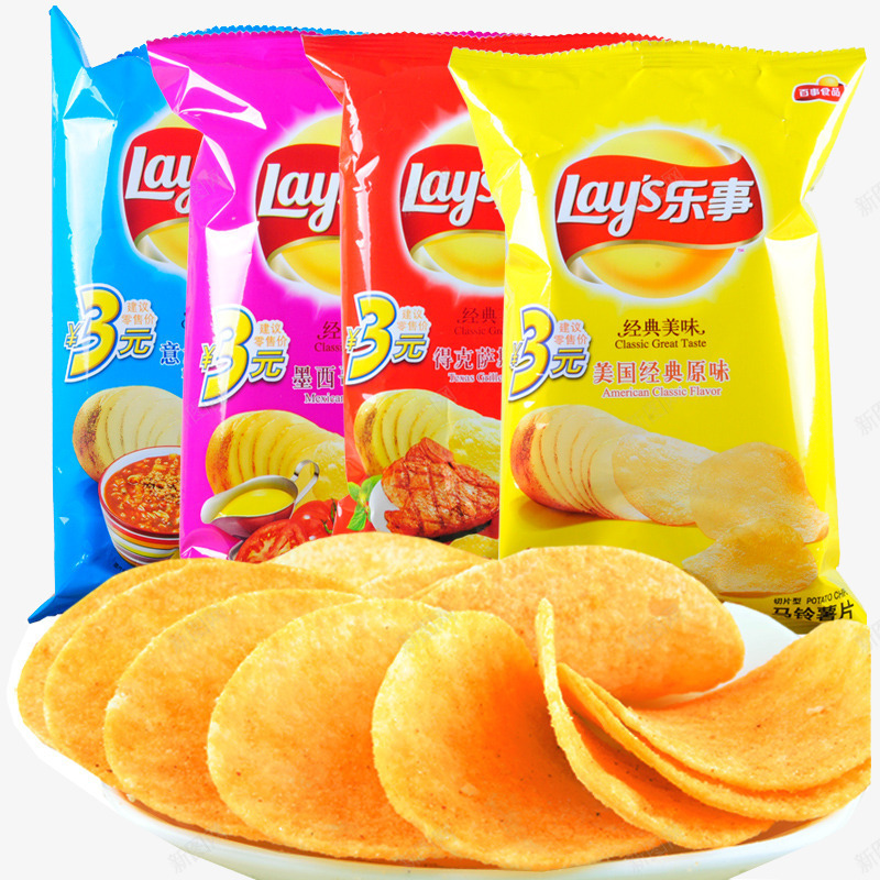 薯片png免抠素材_新图网 https://ixintu.com 休闲食品 小吃 聚会 零食