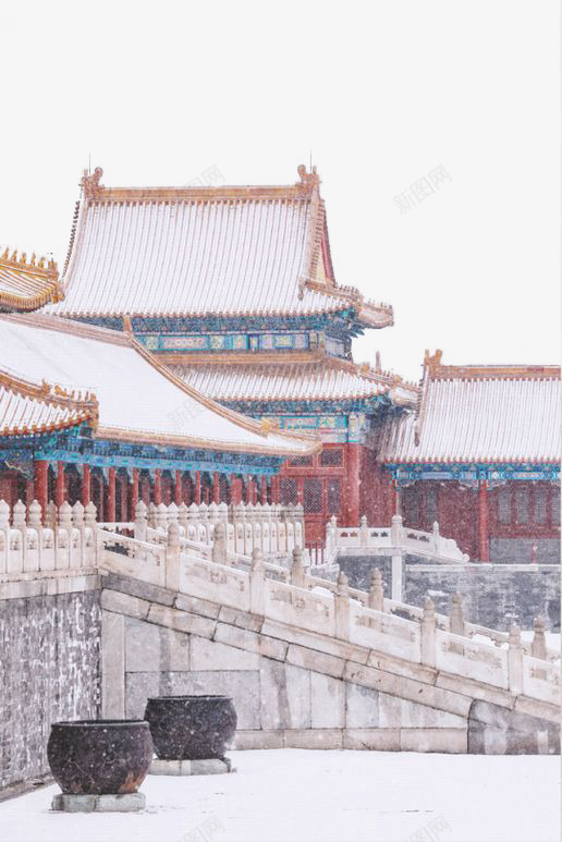 故宫红墙梦回故宫png免抠素材_新图网 https://ixintu.com 故宫 故宫红墙 梦回故宫 白雪镶红墙 碎碎坠琼芳 红墙 雪景