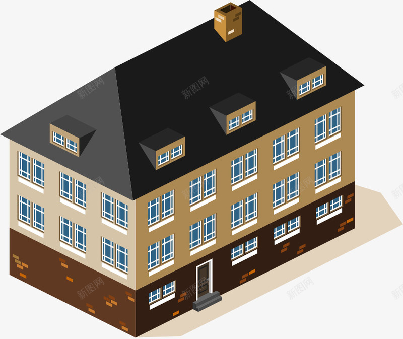 建筑楼层房屋png免抠素材_新图网 https://ixintu.com 建筑 楼层 设计