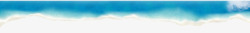 蓝色海水沙滩海报背景素材