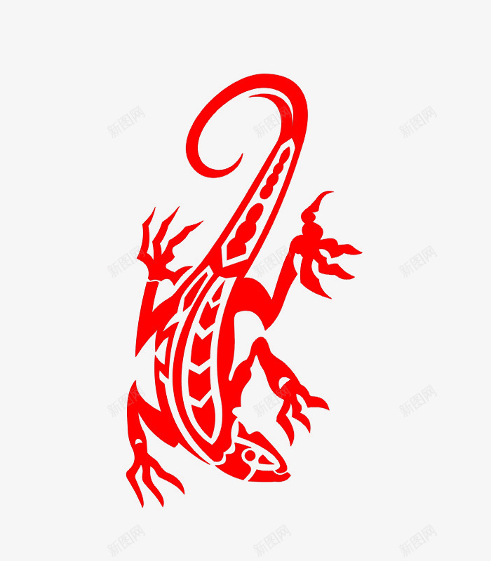 简约经典动物剪纸广告壁虎png免抠素材_新图网 https://ixintu.com 剪纸样式 剪纸设计 动物剪纸 壁虎 广告设计 海报设计 经典古风剪纸