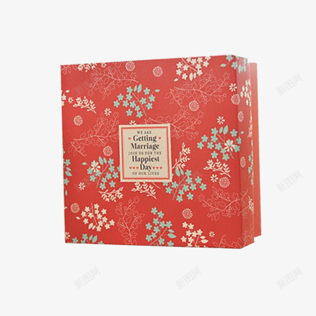 红色简约喜糖包装png免抠素材_新图网 https://ixintu.com 包装盒 喜糖包装 喜糖盒 礼盒 简约 红色纸盒