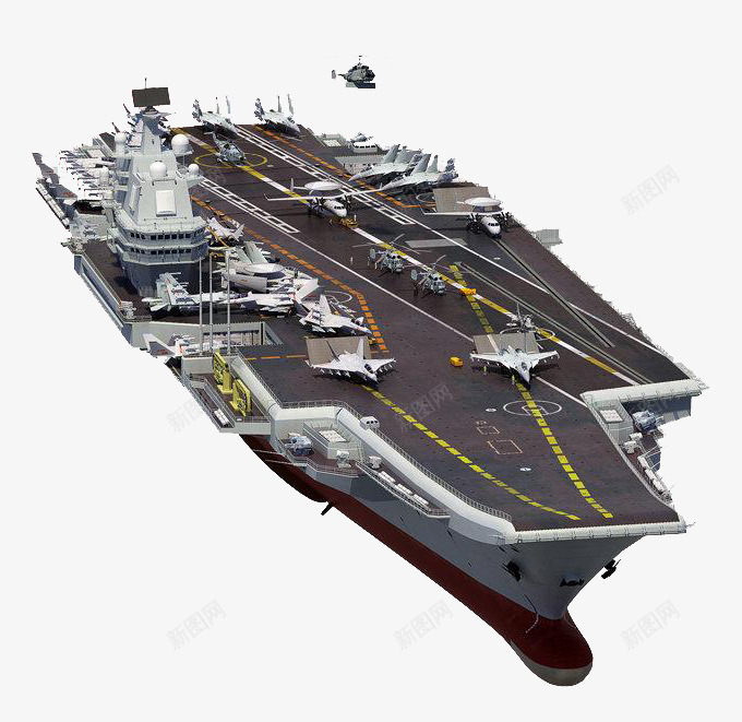 巨型航母png免抠素材_新图网 https://ixintu.com 军事力量 圆梦 实物 巨型 科技 航母梦 航空母舰
