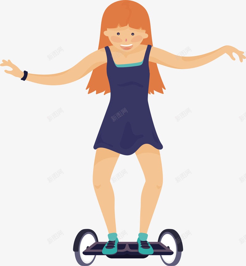 玩平衡车的美女矢量图ai免抠素材_新图网 https://ixintu.com 平衡车 开心的美女 新奇玩意 玩平衡车 矢量png 美女 矢量图