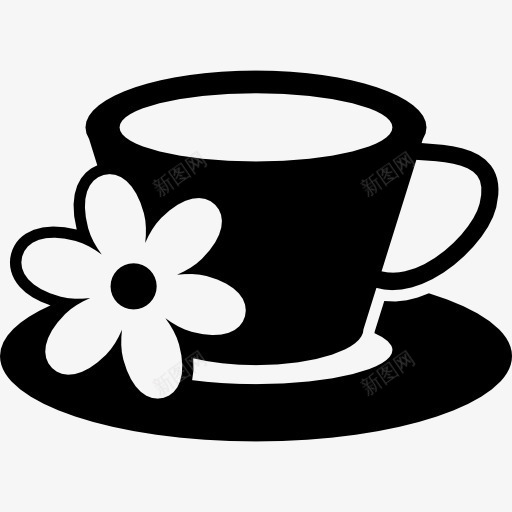 杯花图标png_新图网 https://ixintu.com SPA 健康 咖啡 放松 杯 氧化剂
