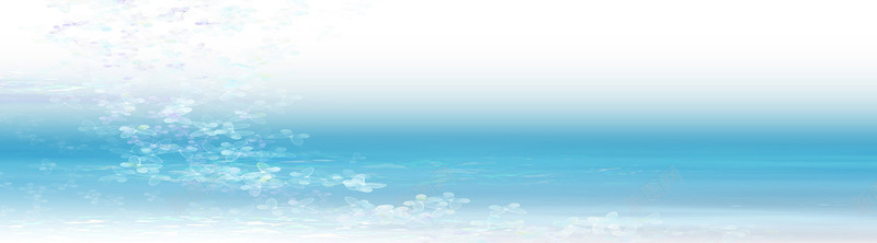 蓝色手绘海边美景png免抠素材_新图网 https://ixintu.com 海边 美景 蓝色