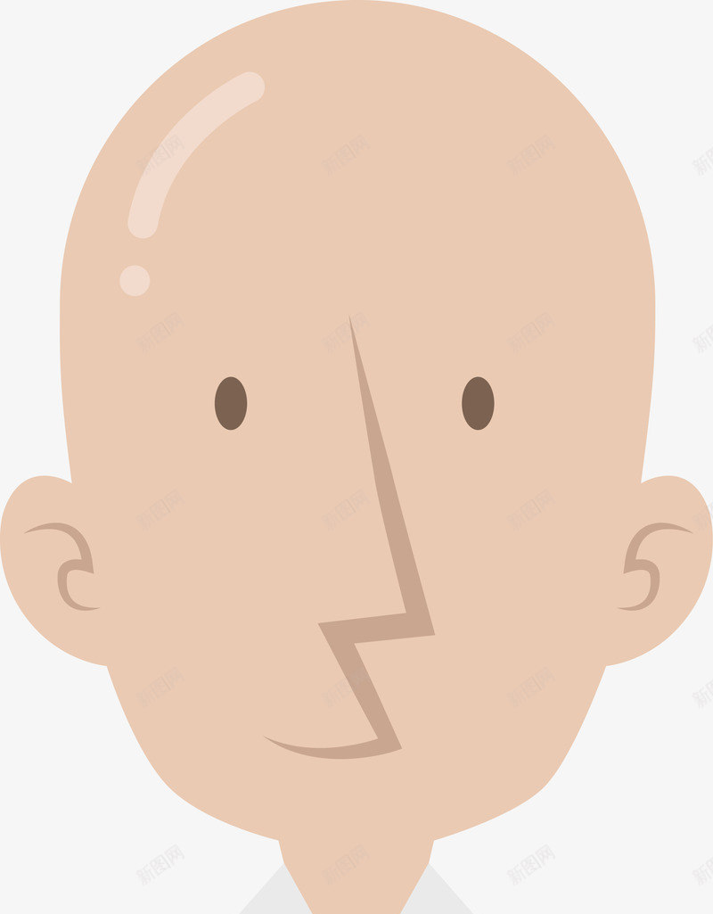 职场男人人物插画png免抠素材_新图网 https://ixintu.com 人物插画 光头男人 开心 职场人物 职场男人
