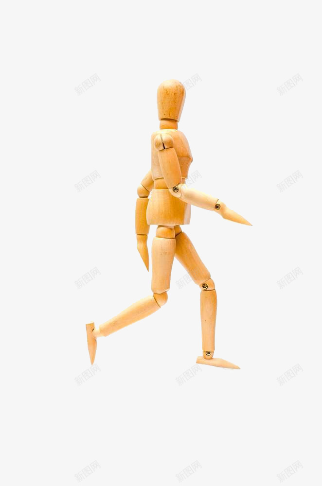 行走中的木偶人png免抠素材_新图网 https://ixintu.com 木偶人 竞走 行走 走