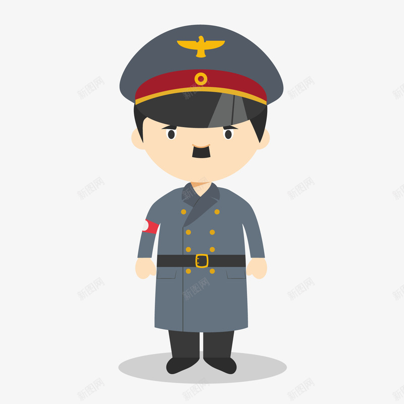 卡通军官png免抠素材_新图网 https://ixintu.com 人物介绍 人物插画 军官 卡通 卡通人物 矢量人物