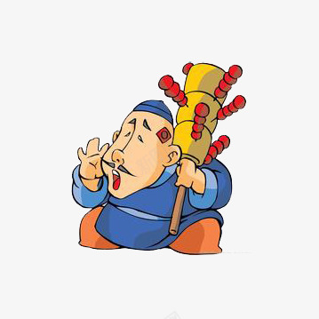 卡通小贩卖糖葫芦png免抠素材_新图网 https://ixintu.com 卡通小贩 吆喝 山楂 糖葫芦