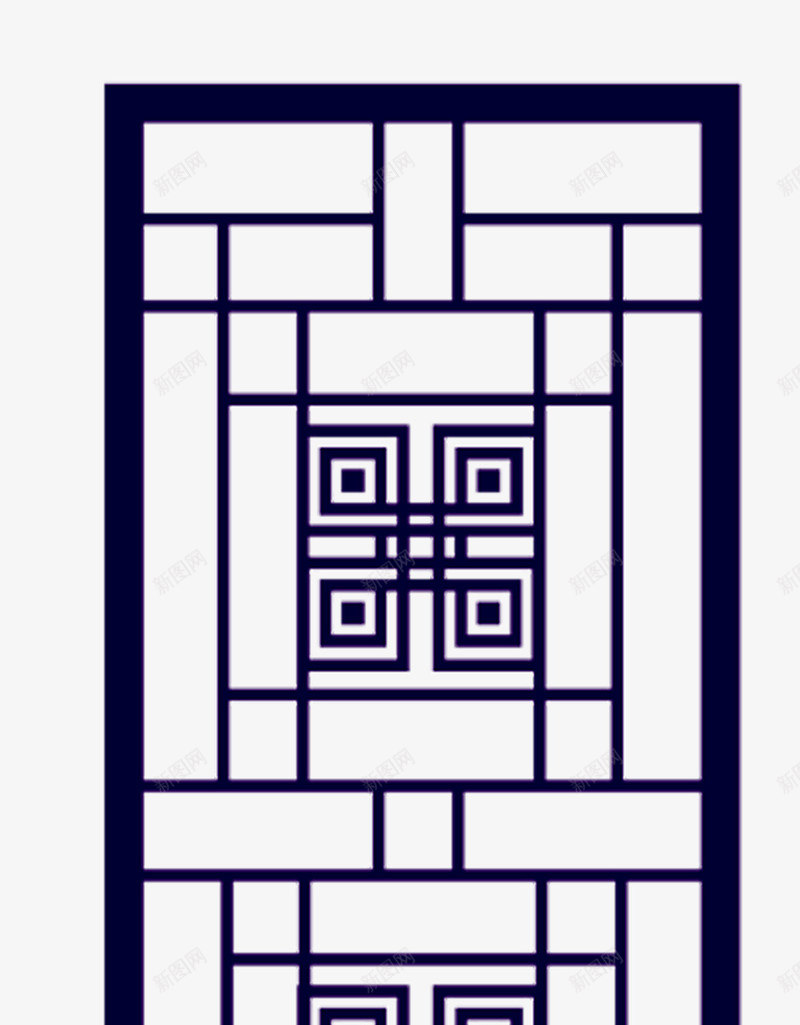 蓝色棱格png免抠素材_新图网 https://ixintu.com 实物屏风 棱格 蓝色古风屏风 蓝色古风格子 蓝色古风门 蓝色格子 蓝色窗户 蓝色门框