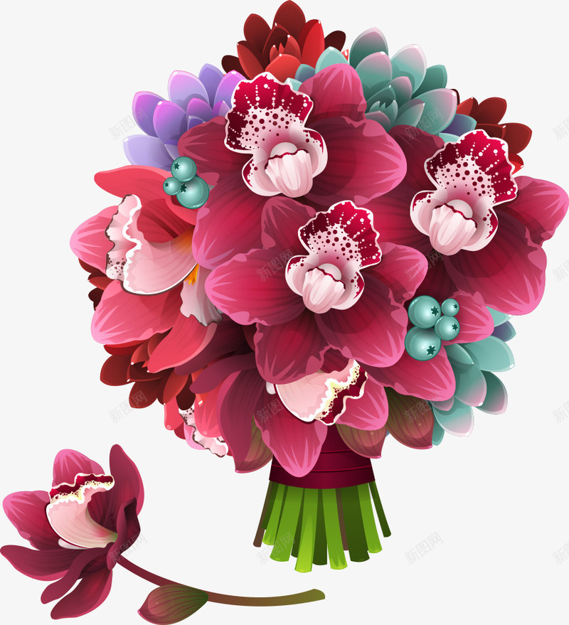 一束花png免抠素材_新图网 https://ixintu.com 一束花 植物 花 花儿 花卉 花朵 花瓣 花草树木