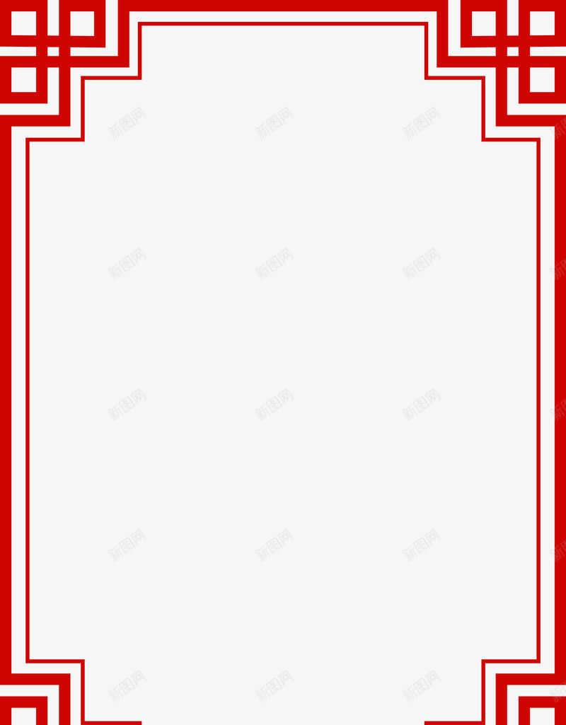 粗细线条复古边框png免抠素材_新图网 https://ixintu.com 古典 复古花纹 对称边框 底纹 粗细线条边框 红色花边框 纹理 花纹 装饰框 设计 边框