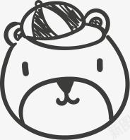 手绘小熊海报背景png免抠素材_新图网 https://ixintu.com 海报 背景