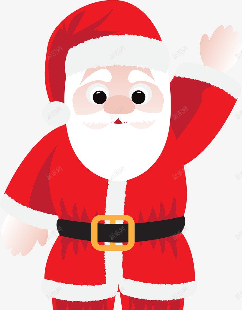 呆萌圣诞老爷爷png免抠素材_新图网 https://ixintu.com 呆萌老爷爷 喜庆 圣诞帽 圣诞老人 圣诞老爷爷 红色帽子