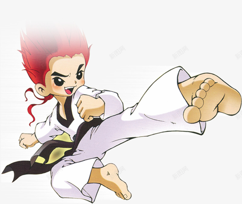 跆拳道png免抠素材_新图网 https://ixintu.com 体育 小男孩 武术 跆拳道