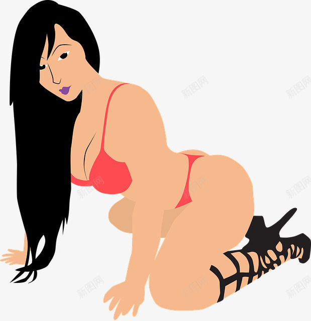 泳装女郎png免抠素材_新图网 https://ixintu.com 女郎 性感 手绘 比基尼 泳装