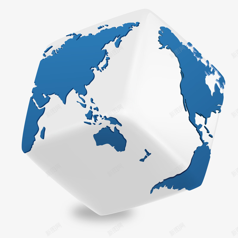 卡通3D立体图形png免抠素材_新图网 https://ixintu.com 3D图形 免抠图 卡通图形 效果图 正方形图形 立体图形
