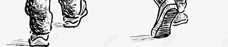 朋友背影素描画图标png_新图网 https://ixintu.com 朋友 素描 线稿 背影
