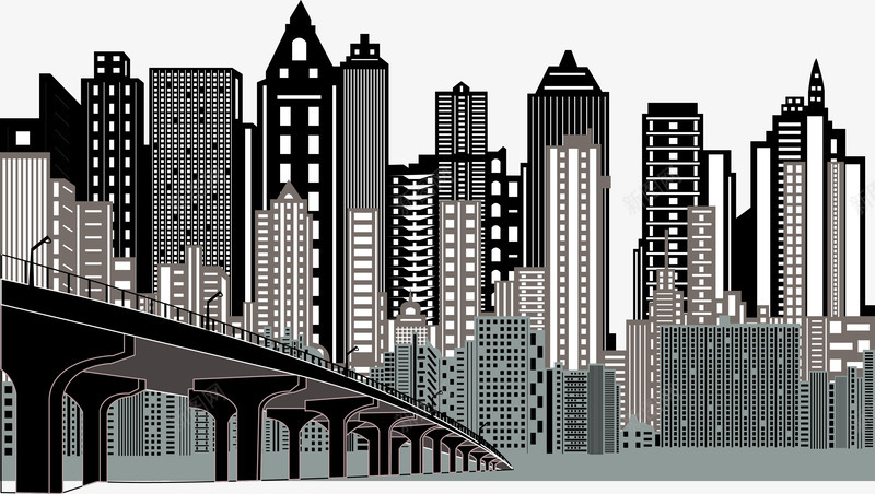 诚实和桥矢量图ai免抠素材_新图网 https://ixintu.com 城市 桥梁 都市 黑色 矢量图
