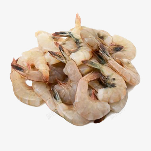 剥皮生白灼虾png免抠素材_新图网 https://ixintu.com 水煮虾 海鲜 海鲜虾 白灼虾