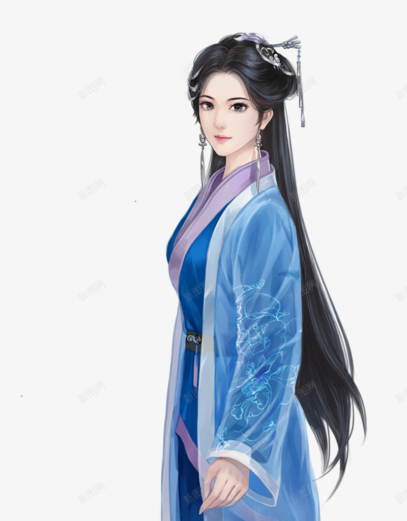 可爱的古典少女元素png免抠素材_新图网 https://ixintu.com 元素 免扣 古典 唯美 素材 艺术