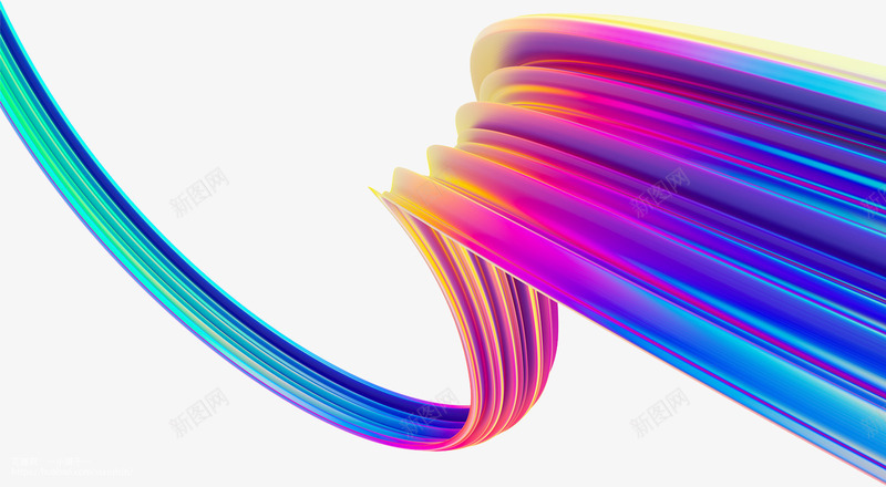 渐变彩色飘带商业元素png免抠素材_新图网 https://ixintu.com 动态飘带 商业 渐变 渐变色带 织带 色彩 飘带