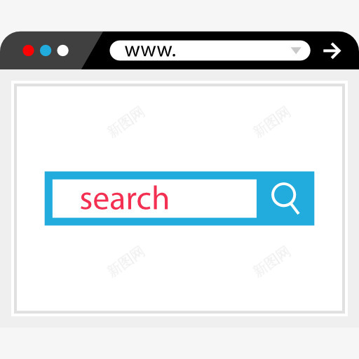 浏览器图标png_新图网 https://ixintu.com SEO和网络 互联网接口 搜索 浏览器 计算