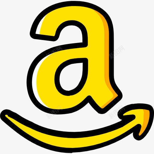 Amazon图标png_新图网 https://ixintu.com 亚马逊 品牌 品牌和标志 商标 标志 标识 社交媒体 社交网络