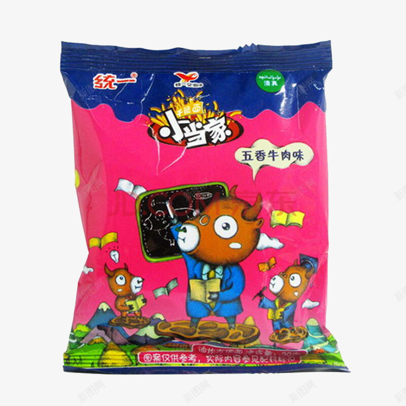 小当家五香牛肉味干脆面png免抠素材_新图网 https://ixintu.com 产品实物 干脆面 膨化食品 零食