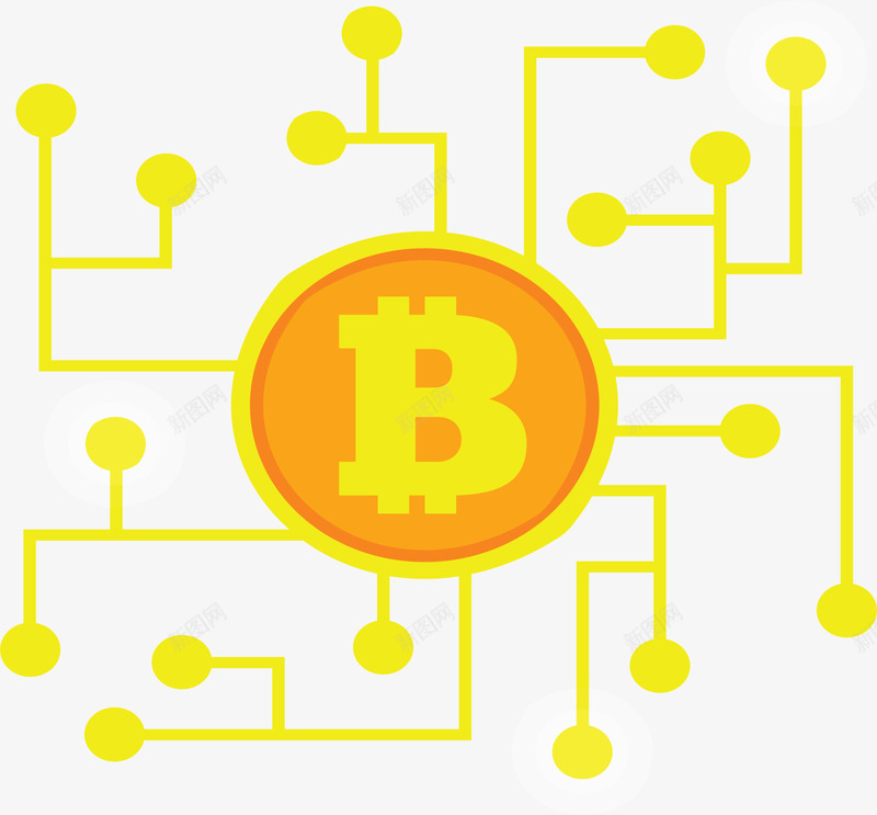 金色互联网比特币矢量图ai免抠素材_新图网 https://ixintu.com 互联网 比特币 比特币交易 矢量png 网络交易 虚拟货币 矢量图