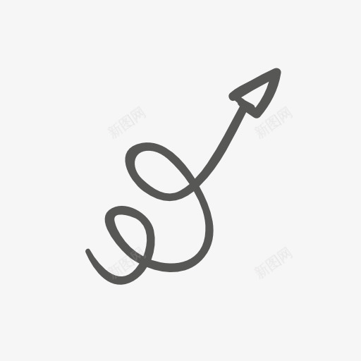 墨迹螺旋纹箭头png免抠素材_新图网 https://ixintu.com 墨迹 箭头 螺旋