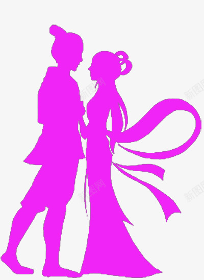 七夕情人节牛郎织女剪影png免抠素材_新图网 https://ixintu.com 七夕 人物剪影 剪影 剪影图片 情人节 牛郎织女
