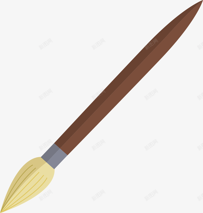毛笔笔头png免抠素材_新图网 https://ixintu.com 中国风 古风 文房四宝之一 毛笔 毛笔书法 毛笔头 毛笔笔头实物 毛笔笔杆 白色狼毫毛笔笔头