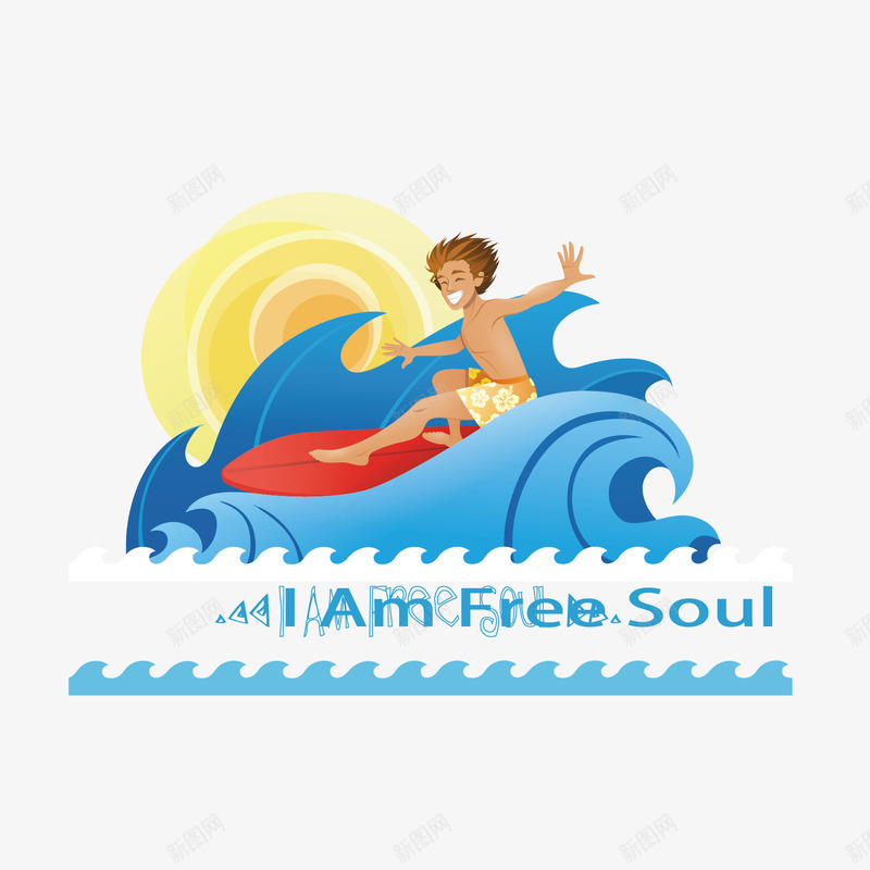 人和海浪矢量图eps免抠素材_新图网 https://ixintu.com 人 小孩 海浪 矢量图