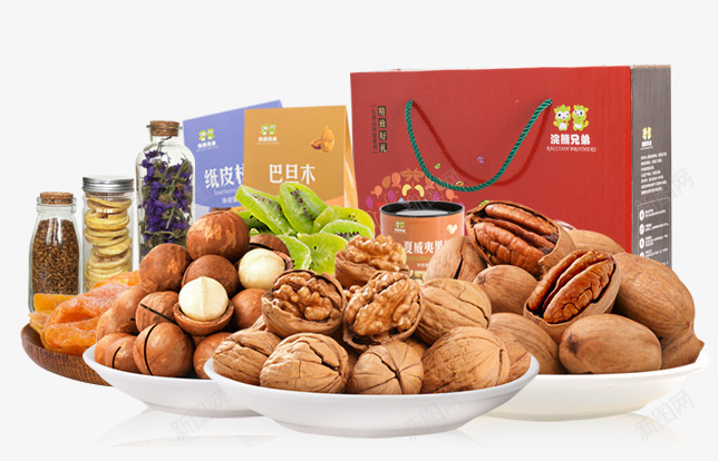 坚果礼包png免抠素材_新图网 https://ixintu.com 坚果 果脯 果茶 礼包 花茶 谷茶