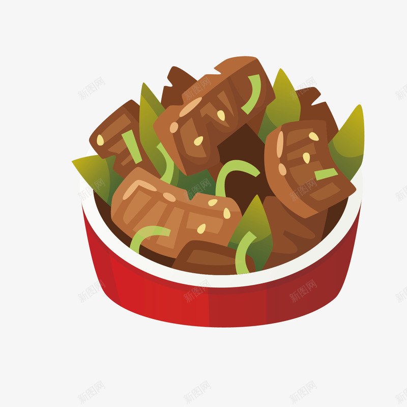 简单创意的食物手绘矢量图ai免抠素材_新图网 https://ixintu.com 卡通 炒肉 炒菜 矢量手绘 简单 美味小吃 肉类 蔬菜 诱人 矢量图