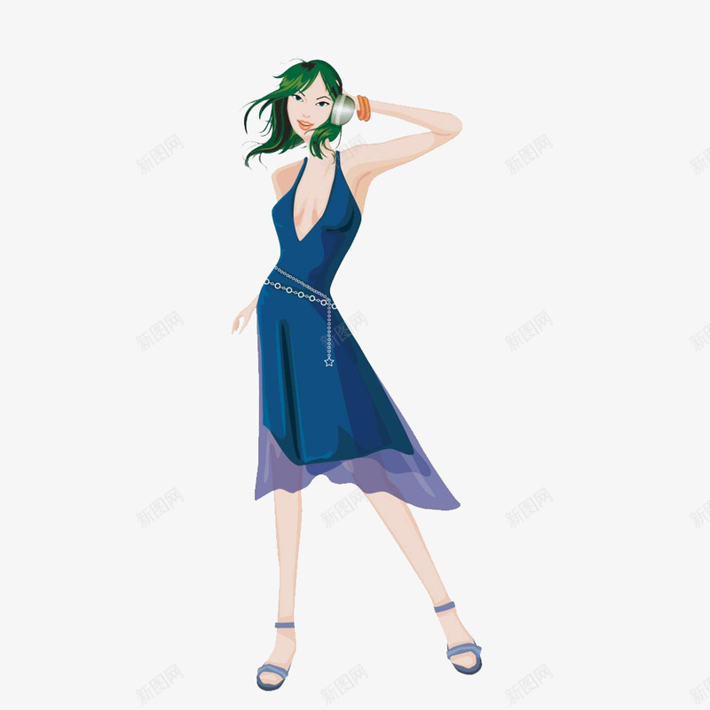 青春活力的拉丁舞女士卡通png免抠素材_新图网 https://ixintu.com 交际舞 双人舞 拉丁舞 拉丁舞卡通 激情四射 舞蹈 青春活力