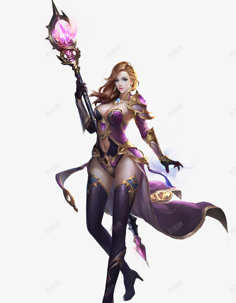 紫色性感服饰女神png免抠素材_新图网 https://ixintu.com 女神 性感 服饰 紫色