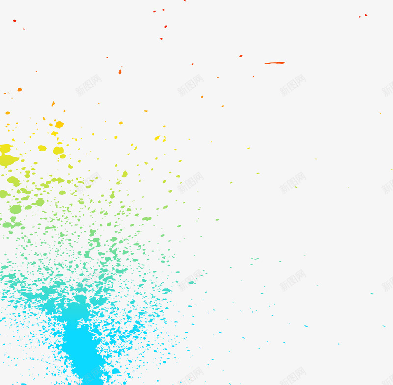 渐变多彩水彩渲染png免抠素材_新图网 https://ixintu.com 喷漆效果 多彩水彩 新图网 水彩圆点 水彩渲染 水彩颜料 渐变水彩