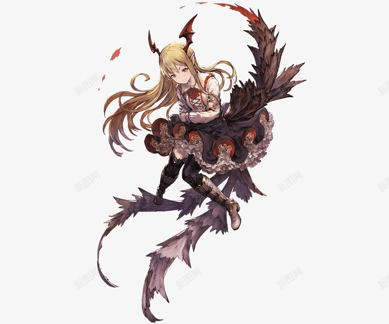 小恶魔元素可爱少女png免抠素材_新图网 https://ixintu.com 元素 可爱 少女 恶魔