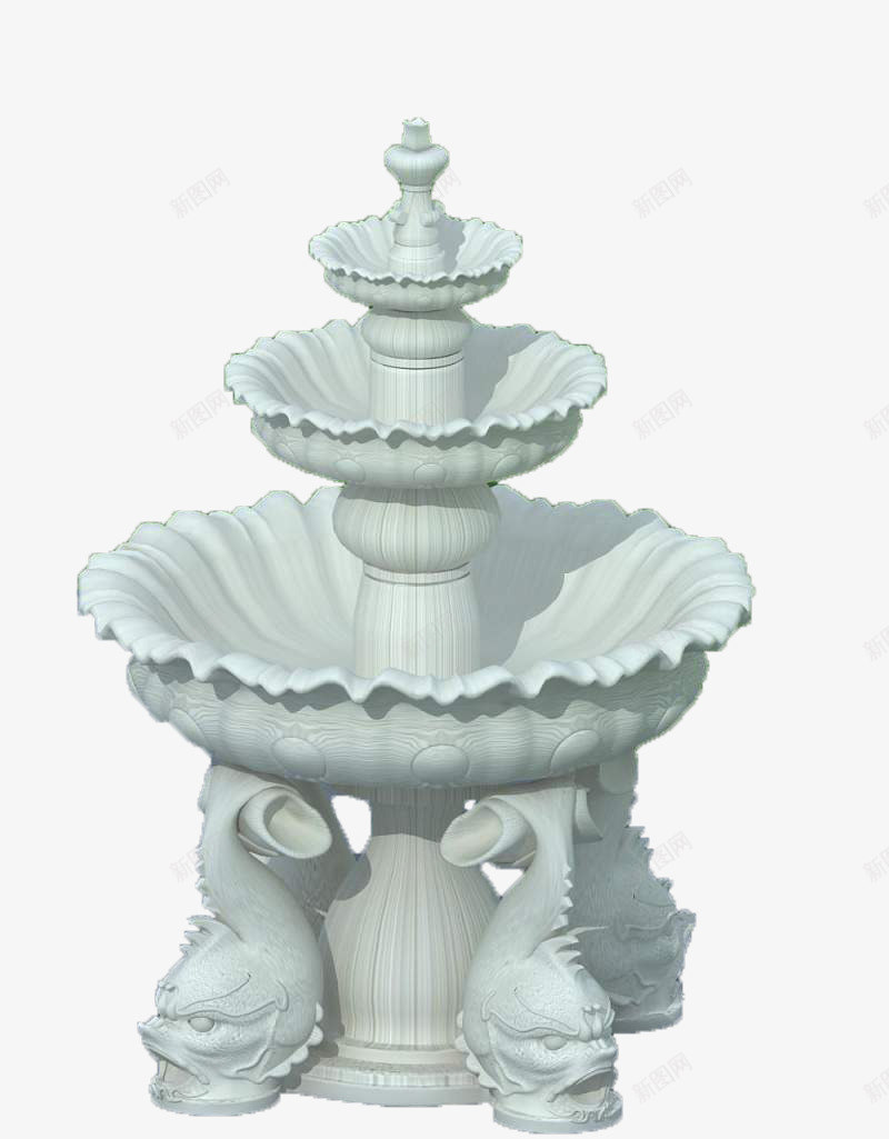 许愿池模型png免抠素材_新图网 https://ixintu.com 喷水池 小品 建筑 愿望的实现 效果图 景观 欧式喷水池 简约风 纯白色 装饰 许愿池