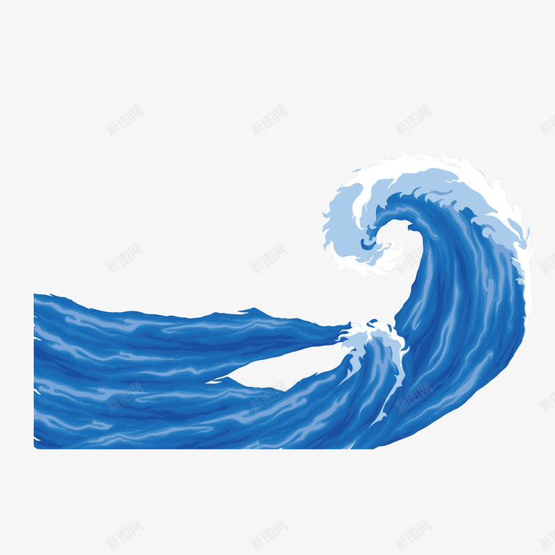 卡通手绘海浪潮水浪花png免抠素材_新图网 https://ixintu.com 卡通 手绘 浪花 海浪 潮水