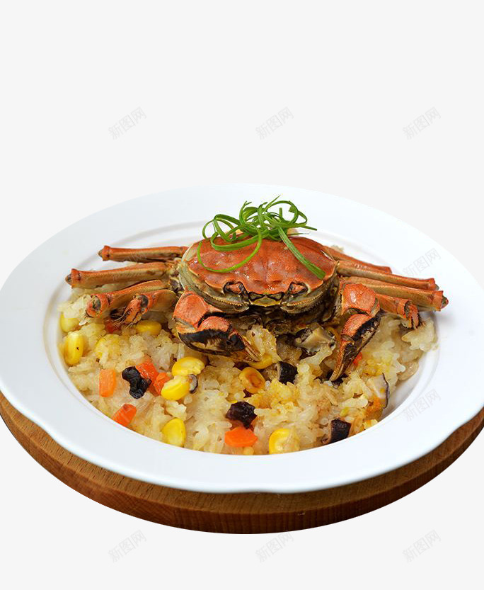 海鲜大闸蟹蟹煲饭png免抠素材_新图网 https://ixintu.com 大闸蟹 玉米 蟹煲 蟹煲饭